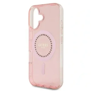 Kup Guess GUHMP16MPFTDTEP Apple iPhone 16 Plus hardcase IML Rhinestones MagSafe roz - GUE3641 - {ean13} - Sklep Home Screen
