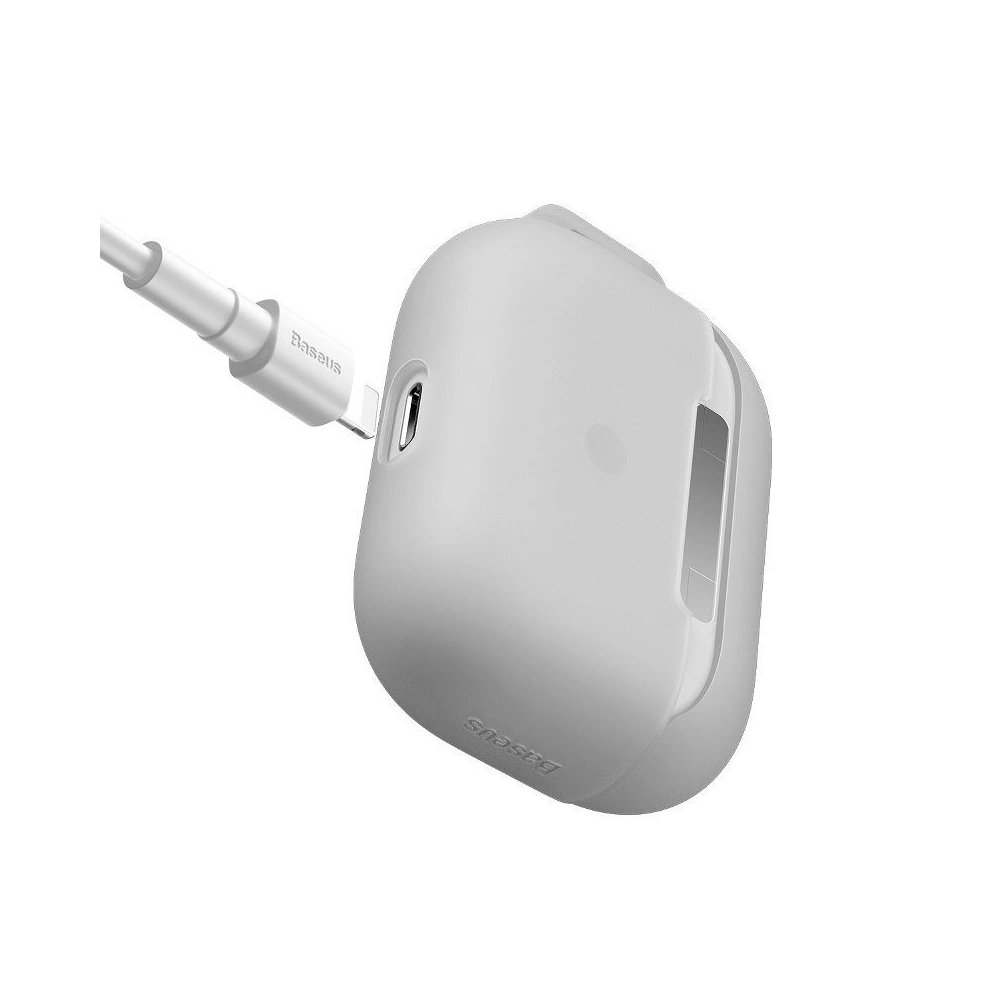 Etui Baseus Let's go Jelly Lanyard Apple AirPods Pro (białe)