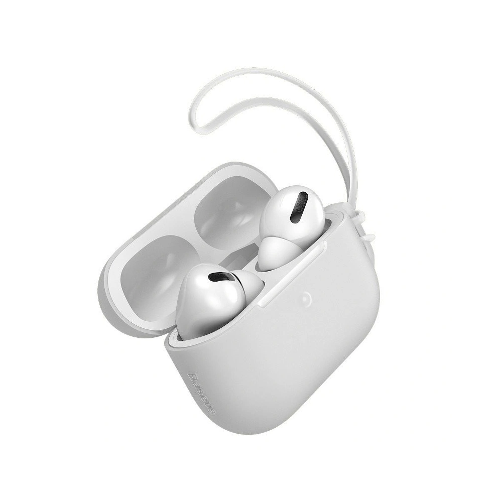 Etui Baseus Let's go Jelly Lanyard Apple AirPods Pro (białe)