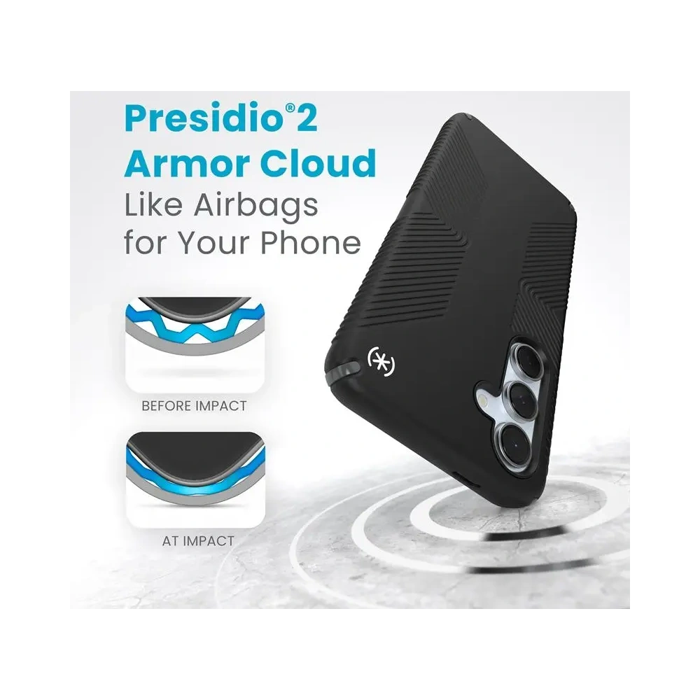 Etui Speck Presidio2 Grip Samsung Galaxy S24 FE (Black/Slate Grey/White)