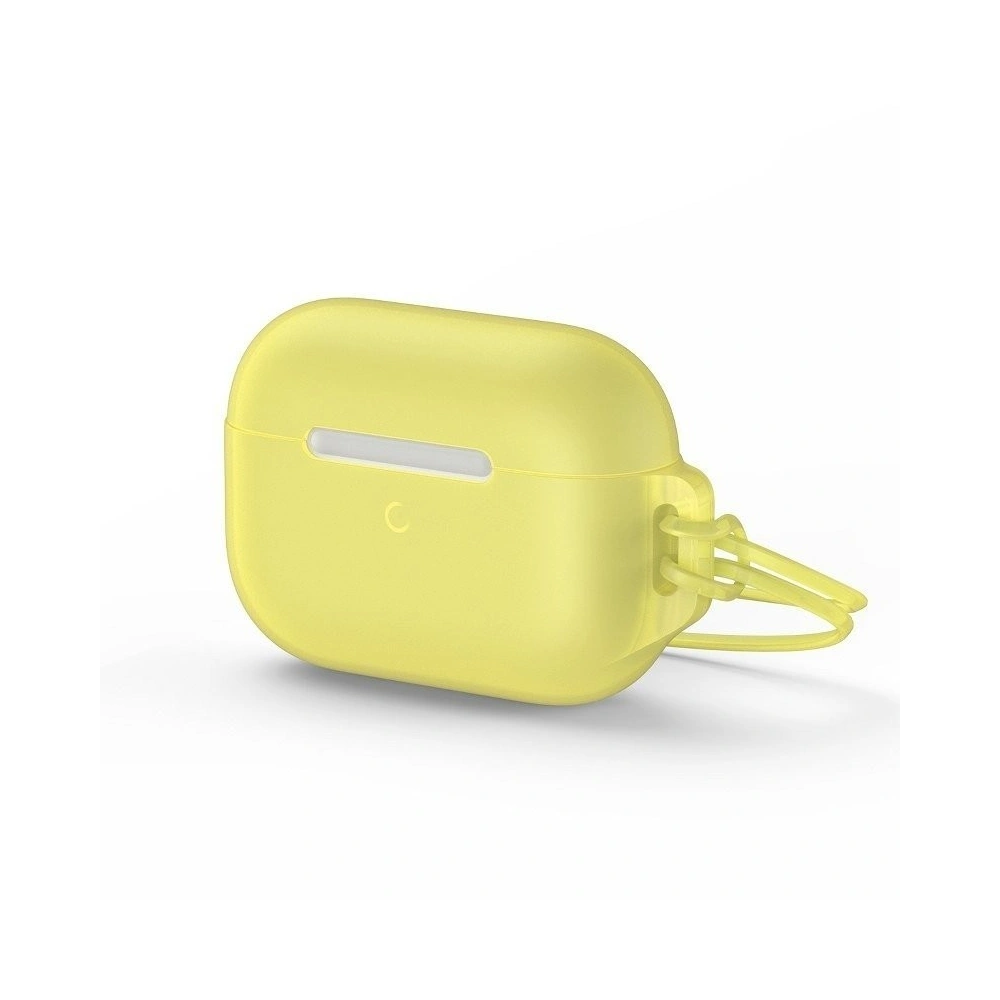 Etui Baseus Let's go Jelly Lanyard Apple AirPods Pro (żółte)