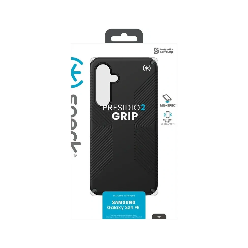 Etui Speck Presidio2 Grip Samsung Galaxy S24 FE (Black/Slate Grey/White)