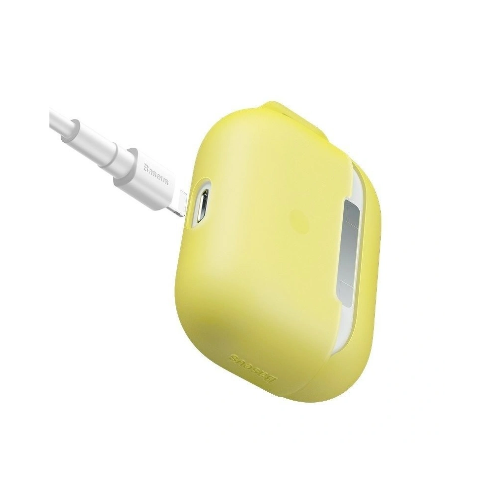 Etui Baseus Let's go Jelly Lanyard Apple AirPods Pro (żółte)