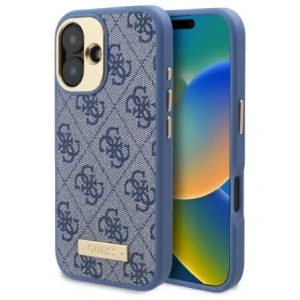 Buy Guess GUHMP16MU4GPRB Apple iPhone 16 Plus hardcase 4G Logo Plate MagSafe blue - GUE3642 - {ean13} - Home Screen Store Europe