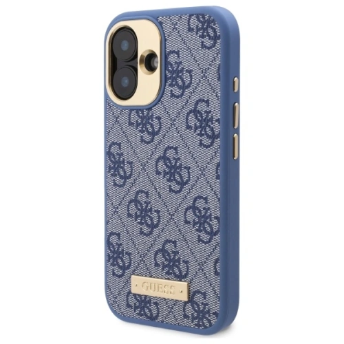 Buy Guess GUHMP16MU4GPRB Apple iPhone 16 Plus hardcase 4G Logo Plate MagSafe blue - GUE3642 - {ean13} - Home Screen Store Europe