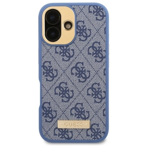 Buy Guess GUHMP16MU4GPRB Apple iPhone 16 Plus hardcase 4G Logo Plate MagSafe blue - GUE3642 - {ean13} - Home Screen Store Europe