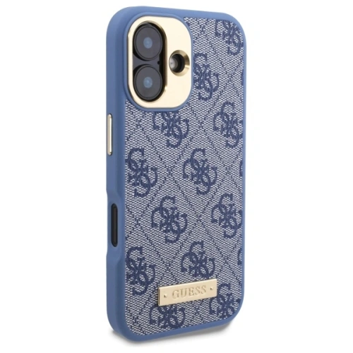 Buy Guess GUHMP16MU4GPRB Apple iPhone 16 Plus hardcase 4G Logo Plate MagSafe blue - GUE3642 - {ean13} - Home Screen Store Europe