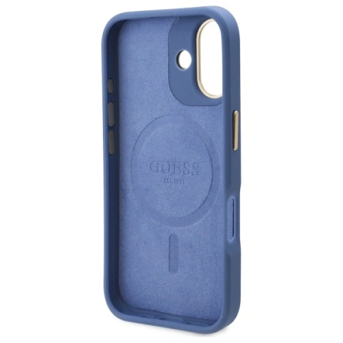 Buy Guess GUHMP16MU4GPRB Apple iPhone 16 Plus hardcase 4G Logo Plate MagSafe blue - GUE3642 - {ean13} - Home Screen Store Europe