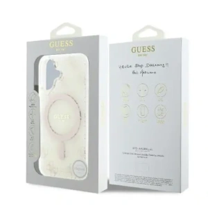 Kup Etui Guess GUHMP16SH4DTEH Apple iPhone 16 hardcase IML 4G Background MagSafe biały/white - GUE3644 - {ean13} - Sklep Home Screen