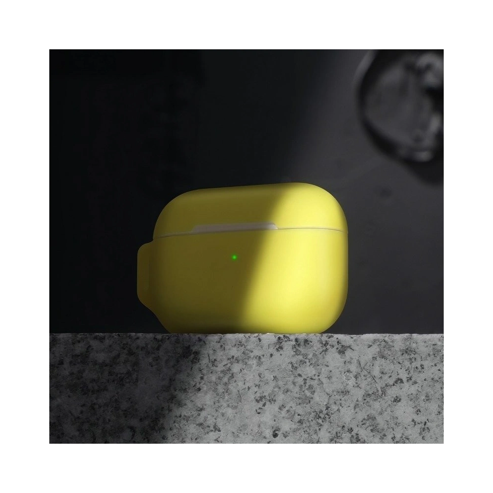 Etui Baseus Let's go Jelly Lanyard Apple AirPods Pro (żółte)