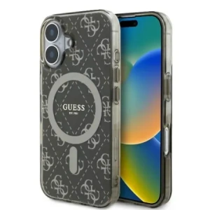 Buy Guess GUHMP16SH4DTEW Apple iPhone 16 hardcase IML 4G Background MagSafe brown - GUE3645 - {ean13} - Home Screen Store Europe