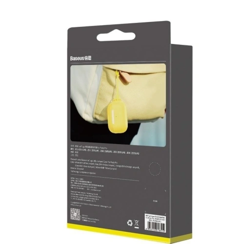 Buy Baseus Let's go Jelly Lanyard Case for Apple AirPods Pro Yellow - BSU1198YEL - {ean13} - Home Screen Store Europe