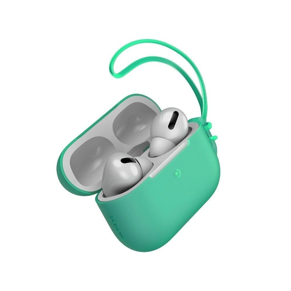 Etui Baseus Let's go Jelly Lanyard Apple AirPods Pro (zielone)