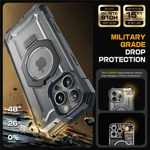 Kup Supcase Unicorn Beetle Grip Mag MagSafe Apple iPhone 16 Pro Grau - SPC469 - {ean13} - Sklep Home Screen