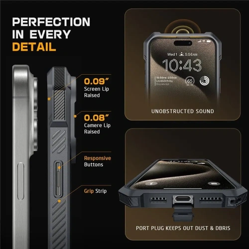Buy Supcase Unicorn Beetle Grip Mag MagSafe Apple iPhone 16 Pro Grey - SPC469 - {ean13} - Home Screen Store Europe