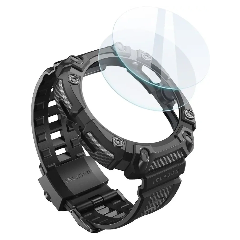 Etui Supcase IBLSN Armorbox & Tempered Glass [2 PACK] Samsung Galaxy Watch Ultra 47mm Black