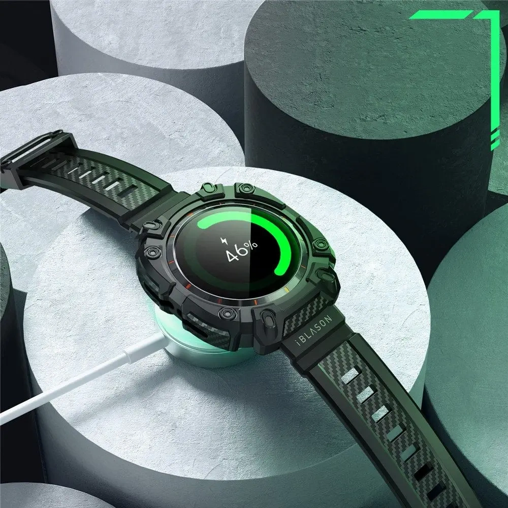 Etui Supcase IBLSN Armorbox & Tempered Glass [2 PACK] Samsung Galaxy Watch Ultra 47mm Black