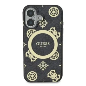 Kup Etui Guess GUHMP16SH4PYEEK Apple iPhone 16 hardcase IML Peony On 4G Background MagSafe czarny/black - GUE3646 - {ean13} - Sklep Home Screen