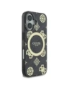 Kup Guess GUHMP16SH4PYEEK Apple iPhone 16 Hardcase IML Pfingstrose Auf 4G Hintergrund MagSafe schwarz - GUE3646 - {ean13} - Sklep Home Screen