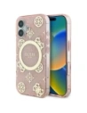 Buy Guess GUHMP16SH4PYEEP Apple iPhone 16 hardcase IML Peony On 4G Background MagSafe pink - GUE3647 - {ean13} - Home Screen Store Europe