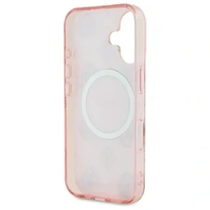 Buy Guess GUHMP16SH4PYEEP Apple iPhone 16 hardcase IML Peony On 4G Background MagSafe pink - GUE3647 - {ean13} - Home Screen Store Europe