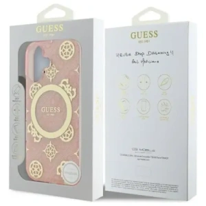 Kup Guess GUHMP16SH4PYEEP Apple iPhone 16 Hardcase IML Peony Auf 4G Hintergrund MagSafe pink - GUE3647 - {ean13} - Sklep Home Screen
