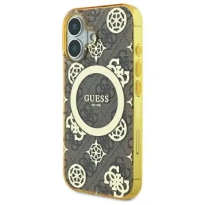 Kup Etui Guess GUHMP16SH4PYEEW Apple iPhone 16 hardcase IML Peony On 4G Background MagSafe brązowy/brown - GUE3648 - {ean13} - Sklep Home Screen