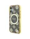 Buy Guess GUHMP16SH4PYEEW Apple iPhone 16 hardcase IML Peony On 4G Background MagSafe brown - GUE3648 - {ean13} - Home Screen Store Europe