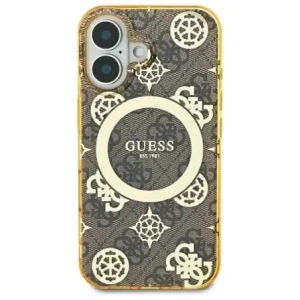 Kup Etui Guess GUHMP16SH4PYEEW Apple iPhone 16 hardcase IML Peony On 4G Background MagSafe brązowy/brown - GUE3648 - {ean13} - Sklep Home Screen