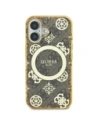 Buy Guess GUHMP16SH4PYEEW Apple iPhone 16 hardcase IML Peony On 4G Background MagSafe brown - GUE3648 - {ean13} - Home Screen Store Europe