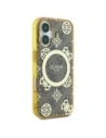 Buy Guess GUHMP16SH4PYEEW Apple iPhone 16 hardcase IML Peony On 4G Background MagSafe brown - GUE3648 - {ean13} - Home Screen Store Europe