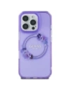 Buy Guess GUHMP16SHFWFCU Apple iPhone 16 hardcase IML Flowers Wreath MagSafe purple - GUE3651 - {ean13} - Home Screen Store Europe