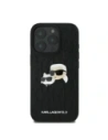 Buy Karl Lagerfeld KLHCP16LPGKLKCPK Apple iPhone 16 Pro hardcase Monogram Karl&Chaoupette Head Pin black - KLD21736 - {ean13} - Home Screen Store Europe