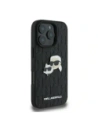 Buy Karl Lagerfeld KLHCP16LPGKLKCPK Apple iPhone 16 Pro hardcase Monogram Karl&Chaoupette Head Pin black - KLD21736 - {ean13} - Home Screen Store Europe