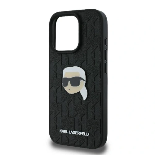 Buy Karl Lagerfeld KLHCP16LPGKLKIPK Apple iPhone 16 Pro hardcase Monogram Karl Head Pin black - KLD21737 - {ean13} - Home Screen Store Europe