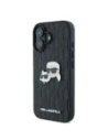 Buy Karl Lagerfeld KLHCP16MPGKLKCPK Apple iPhone 16 Plus hardcase Monogram Karl&Chaoupette Head Pin black - KLD21738 - {ean13} - Home Screen Store Europe