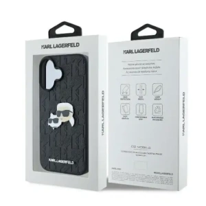 Kup Karl Lagerfeld KLHCP16MPGKLKCPK Apple iPhone 16 Plus carcasă din plastic Monogram Karl&Chaoupette Head Pin neagră - KLD21738 - {ean13} - Sklep Home Screen
