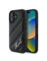 Buy Karl Lagerfeld KLHCP16MPQDSMGK Apple iPhone 16 Plus hardcase Quilted Signature black - KLD21739 - {ean13} - Home Screen Store Europe