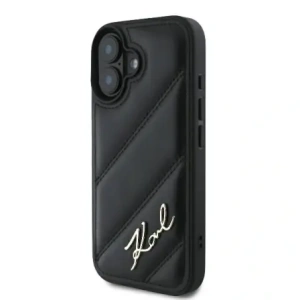 Kup Karl Lagerfeld KLHCP16MPQDSMGK Apple iPhone 16 Plus husă din plastic cu model matlasat neagră - KLD21739 - {ean13} - Sklep Home Screen