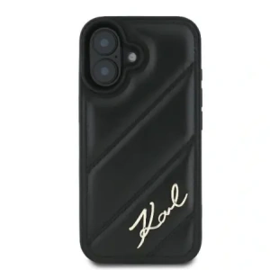 Kup Etui Karl Lagerfeld KLHCP16MPQDSMGK Apple iPhone 16 Plus hardcase Quilted Signature černý/black - KLD21739 - {ean13} - Sklep Home Screen