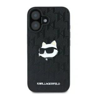 Kup Etui Karl Lagerfeld KLHCP16SPGKLCHPK Apple iPhone 16 hardcase Monogram Choupette Head Pin černý/black - KLD21740 - {ean13} - Sklep Home Screen
