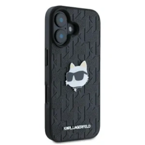 Kup Etui Karl Lagerfeld KLHCP16SPGKLCHPK Apple iPhone 16 hardcase Monogram Choupette Head Pin černý/black - KLD21740 - {ean13} - Sklep Home Screen