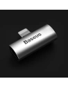 Kup Audio adapter Baseus L46 Lightning 2x Lightning-hoz (ezüst-fekete) - BSU1203SLVBLK - {ean13} - Sklep Home Screen