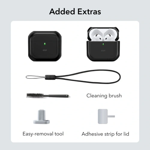 Kup Etui ESR Orbit Halolock MagSafe Apple AirPods 4 Black - ESR858 - {ean13} - Sklep Home Screen