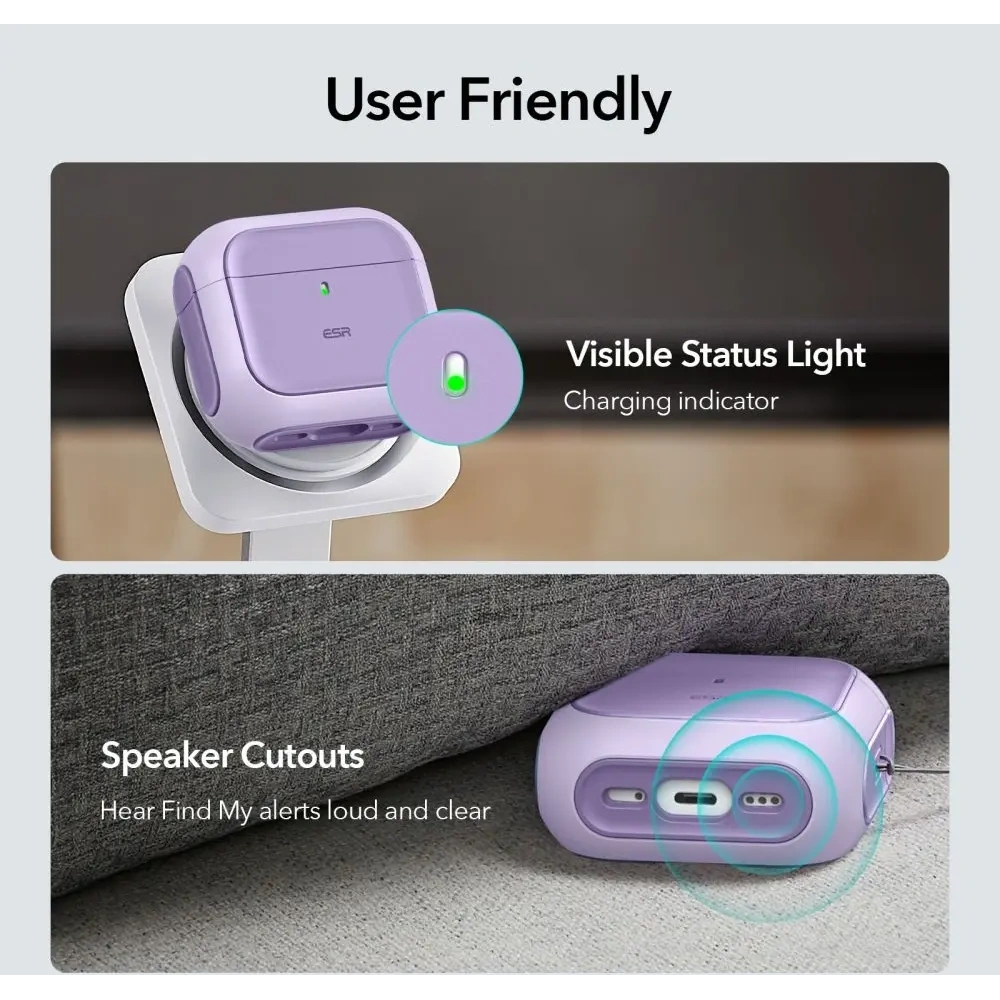 Etui ESR Orbit Halolock MagSafe Apple AirPods 4 Purple