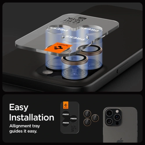 Buy Spigen GLAS.tR Ez Fit Optik Pro Camera Protector Apple iPhone 16 Pro / Pro Max Desert Titanium [2 PACK] - SPN16506 - {ean13} - Home Screen Store Europe