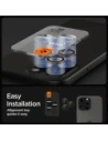 Kup Spigen GLAS.tR Ez Fit Optik Pro Protector de Cameră Apple iPhone 16 Pro / Pro Max Desert Titanium [2 PACK] - SPN16506 - {ean13} - Sklep Home Screen