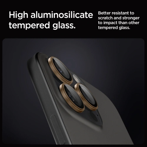 Buy Spigen GLAS.tR Ez Fit Optik Pro Camera Protector Apple iPhone 16 Pro / Pro Max Desert Titanium [2 PACK] - SPN16506 - {ean13} - Home Screen Store Europe