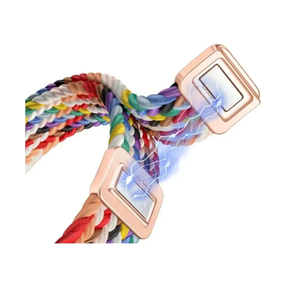 Pasek Tech-Protect Nylonmag Xiaomi Smart Band 8 / 9 / NFC Dark Cherry