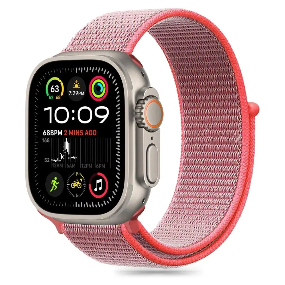Pasek Tech-Protect Nylon Apple Watch 6 / 7 / 8 / 9 / 10 / SE 40/41/42mm Hot Pink